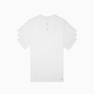 CT1459a Calvin Klein Big + Tall Cotton Classics 3-Pack V-Neck T-Shirt